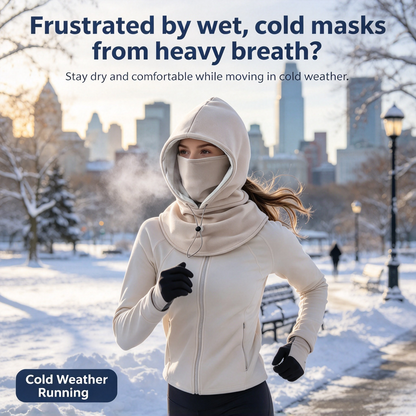 🔥 LAST DAY SALE – 50% OFF ❄️ 2-Piece Plush-Lined & Thickened Winter Face Mask and Hat Set – Windproof, Full Face & Neck Protection🔥🔥