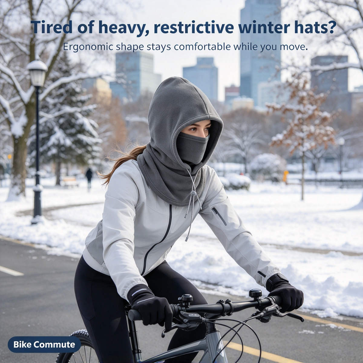 🔥 LAST DAY SALE – 50% OFF ❄️ 2-Piece Plush-Lined & Thickened Winter Face Mask and Hat Set – Windproof, Full Face & Neck Protection🔥🔥