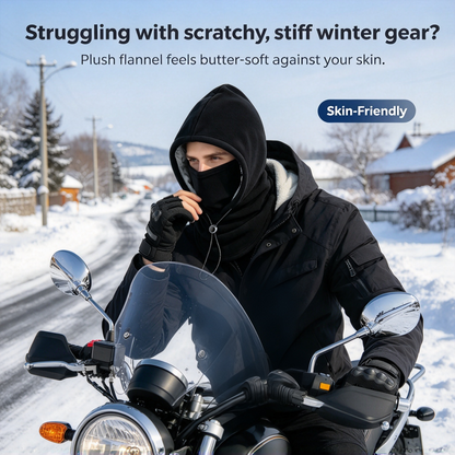 🔥 LAST DAY SALE – 50% OFF ❄️ 2-Piece Plush-Lined & Thickened Winter Face Mask and Hat Set – Windproof, Full Face & Neck Protection🔥🔥